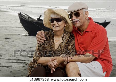 An old couple enjoying View Large Photo Image Stock Photo - An old couple enjoying. Fotosearch