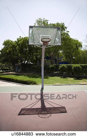 Basketball court View Large Photo Image Stock Image - Basketball court. Fotosearch