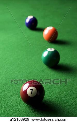 Stock Photo - Billiard balls. Fotosearch
