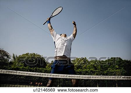 Stock Photo - Celebrating the victory. Fotosearch