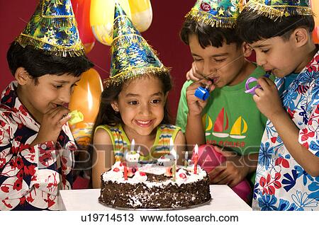 Children at a birthday party View Large Photo Image Stock Image - Children at a birthday party. Fotosearch