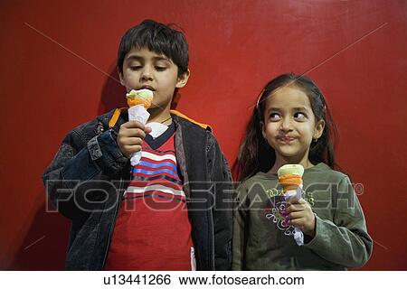 Children having ice cream View Large Photo Image Stock Photograph - Children having ice cream. Fotosearch