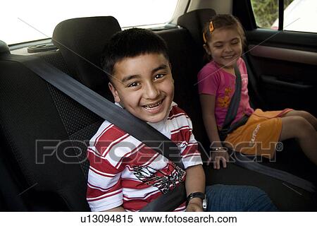 Children inside a car View Large Photo Image Stock Photography - Children inside a car. Fotosearch