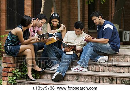 College students studying View Large Photo Image Stock Photo - College students studying. Fotosearch