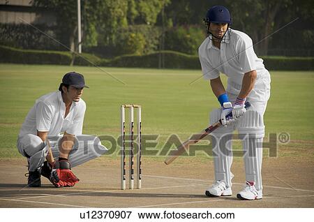 Stock Photo - Cricket match. Fotosearch