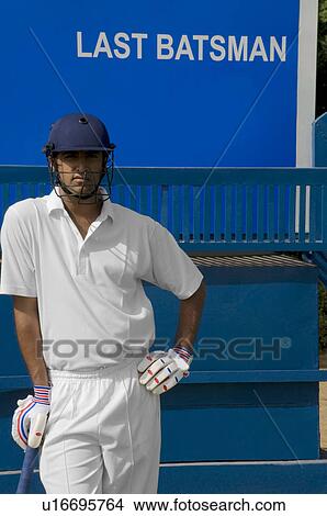 Cricketer View Large Photo Image Picture - Cricketer. Fotosearch