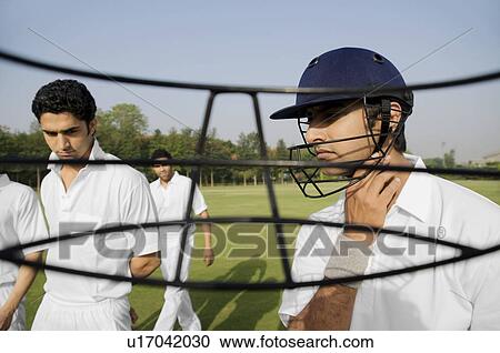 Stock Image - Cricketers. Fotosearch