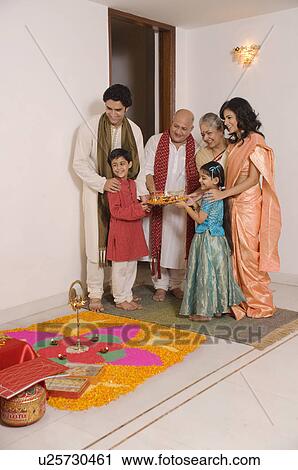 Stock Image - Diwali celebrations. Fotosearch