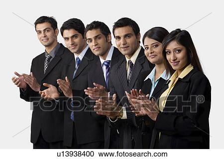 Executives clapping View Large Photo Image Stock Image - Executives clapping. Fotosearch