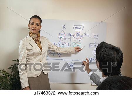 Stock Image - Executives in a meeting. Fotosearch