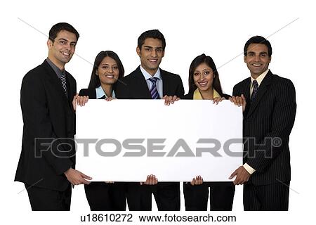 Stock Image - Executives with a white board. Fotosearch