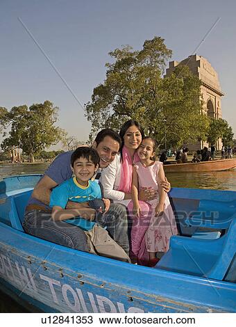 Stock Image - Family on a picnic. Fotosearch