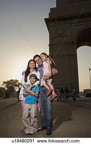 Stock Image - Family on a picnic. Fotosearch