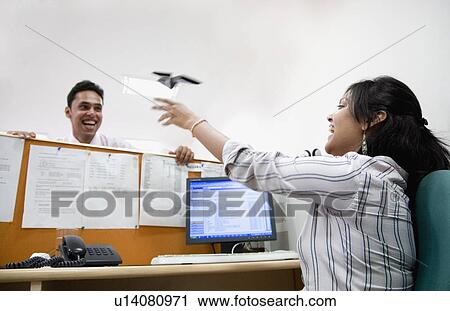 Fun at the office View Large Photo Image Stock Image - Fun at the office. Fotosearch