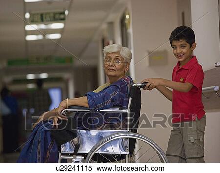 Stock Photography - Grandmother and grandson. Fotosearch