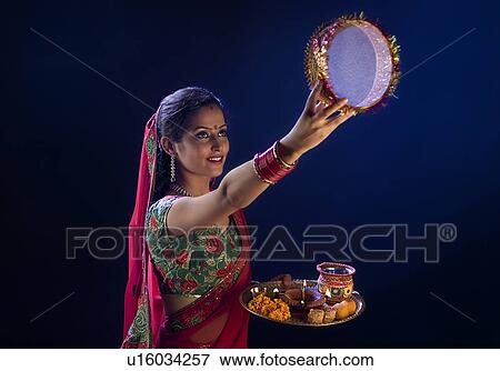 Karva Chauth View Large Photo Image Stock Photo - Karva Chauth. Fotosearch