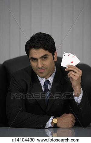 Man holding three aces View Large Photo Image Stock Image - Man holding three aces. Fotosearch