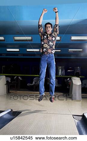 Stock Photography - Man jumping with joy. Fotosearch