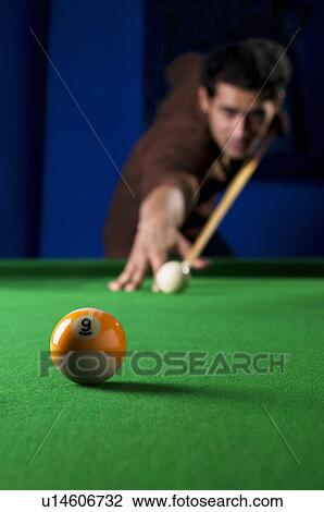 Man playing pool View Large Photo Image Stock Image - Man playing pool. Fotosearch