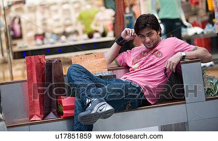 Stock Photo - Man posing. Fotosearch