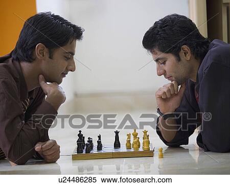 Men playing chess View Large Photo Image Stock Photography - Men playing chess. Fotosearch