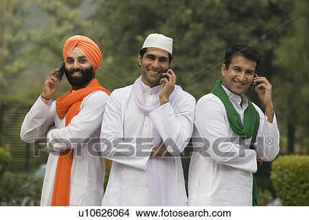 Men talking on mobile phones View Large Photo Image Picture - Men talking on mobile phones. Fotosearch