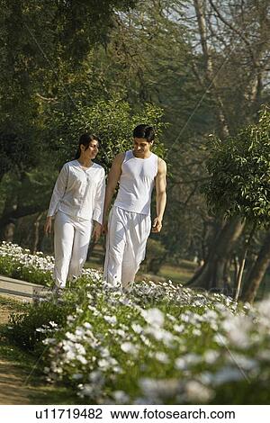 Stock Image - Morning walk. Fotosearch