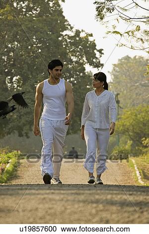 Stock Image - Morning walk. Fotosearch