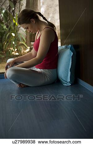 Neck Exercise View Large Photo Image Stock Photo - Neck Exercise. Fotosearch