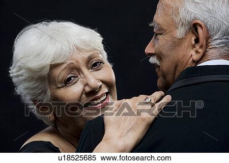 Stock Photography - Old couple dancing. Fotosearch