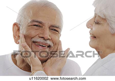 Stock Image - Old man smiling. Fotosearch