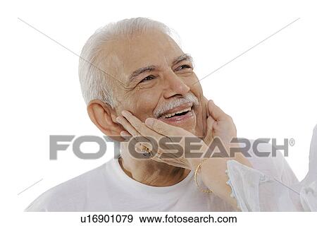 Old man smiling View Large Photo Image Stock Photo - Old man smiling. Fotosearch