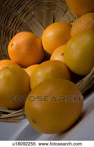 Oranges in a basket View Large Photo Image Stock Photography - Oranges in a basket. Fotosearch