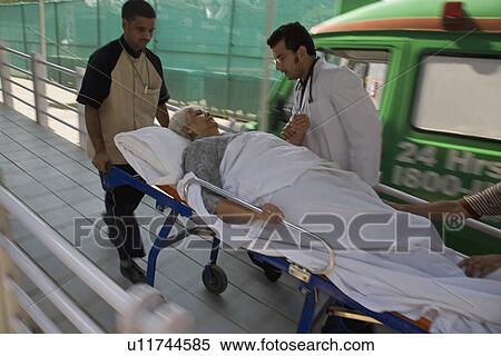 Stock Photography - Patient rushed to the ER. Fotosearch