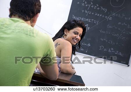 Stock Image - Portrait of a college student. Fotosearch