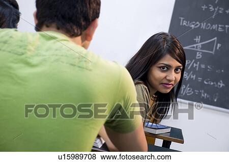 Stock Photo - Portrait of a college student. Fotosearch