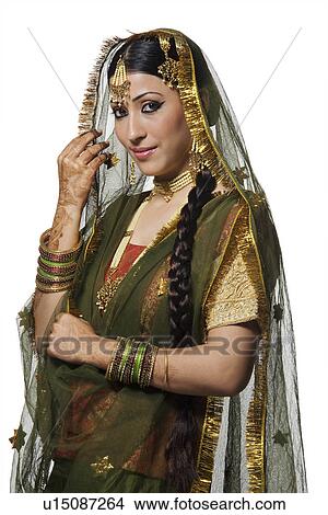 Picture - Portrait of a Muslim bride. Fotosearch