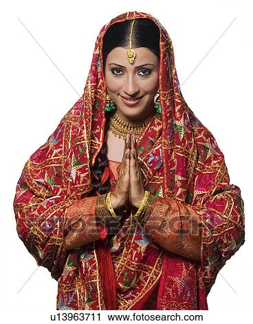 Portrait of a Punjabi bride View Large Photo Image Stock Image - Portrait of a Punjabi bride. Fotosearch