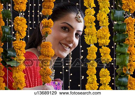 Portrait of an Indian woman View Large Photo Image Stock Photo - Portrait of an Indian woman. Fotosearch