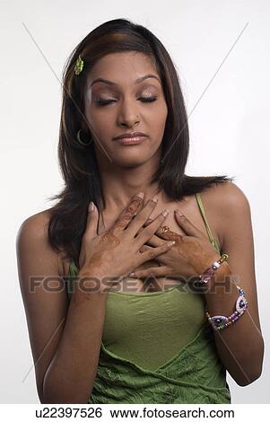 Stock Photograph - Portrait of woman. Fotosearch