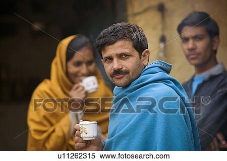 Stock Photography - Rural people having tea. Fotosearch