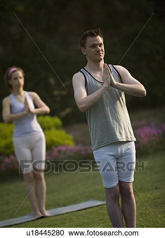 Stock Image - Surya namaskar. Fotosearch