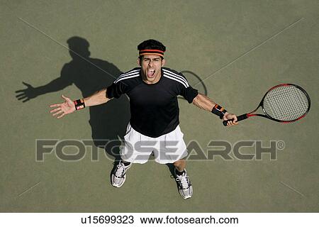 Stock Image - Tennis player. Fotosearch