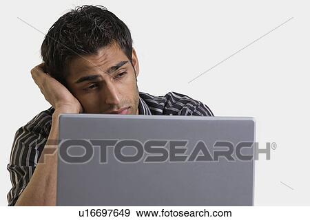 Stock Photo - Tensed at work. Fotosearch
