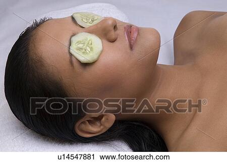 Woman lying down in Spa View Large Photo Image Stock Image - Woman lying down in Spa. Fotosearch