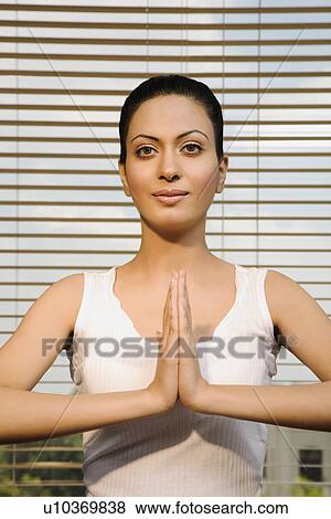 Woman practising Yoga View Large Photo Image Stock Photo - Woman practising Yoga. Fotosearch