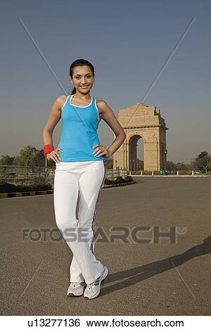 Woman standing View Large Photo Image Stock Photograph - Woman standing. Fotosearch