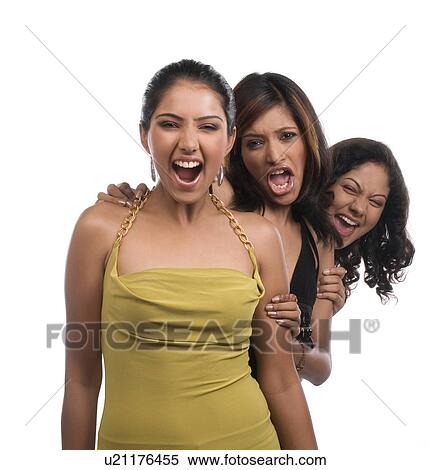 Women shouting View Large Photo Image Stock Photography - Women shouting. Fotosearch