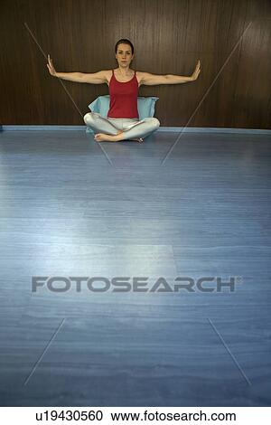 Stock Image - Wrist Exercise. Fotosearch