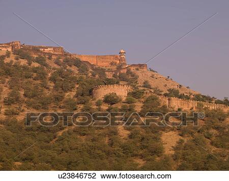 Stock Image - "Amber Fort, Jaipur, India". Fotosearch